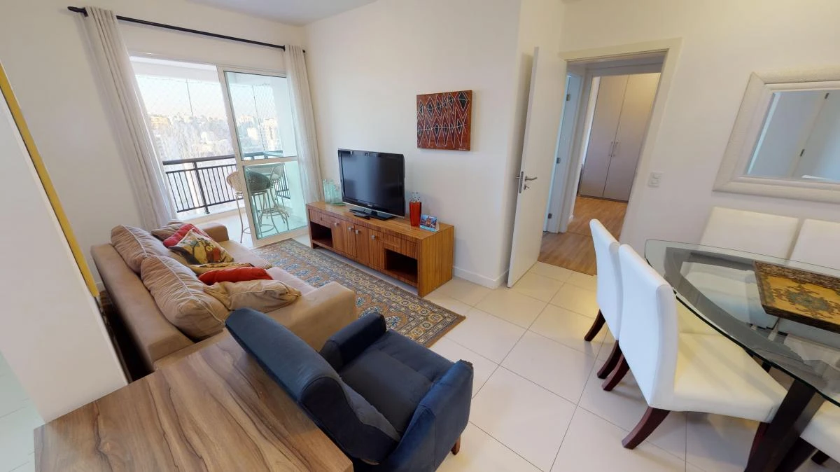 2-bedroom apartment with a washing machine in Curitiba — photo 2