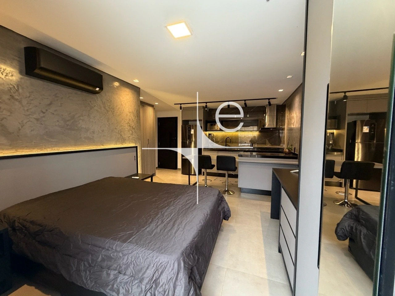 Furnished apartment, 70 m², with a grill on the balcony