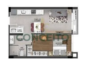 One-bedroom apartment with a washing machine — photo 40