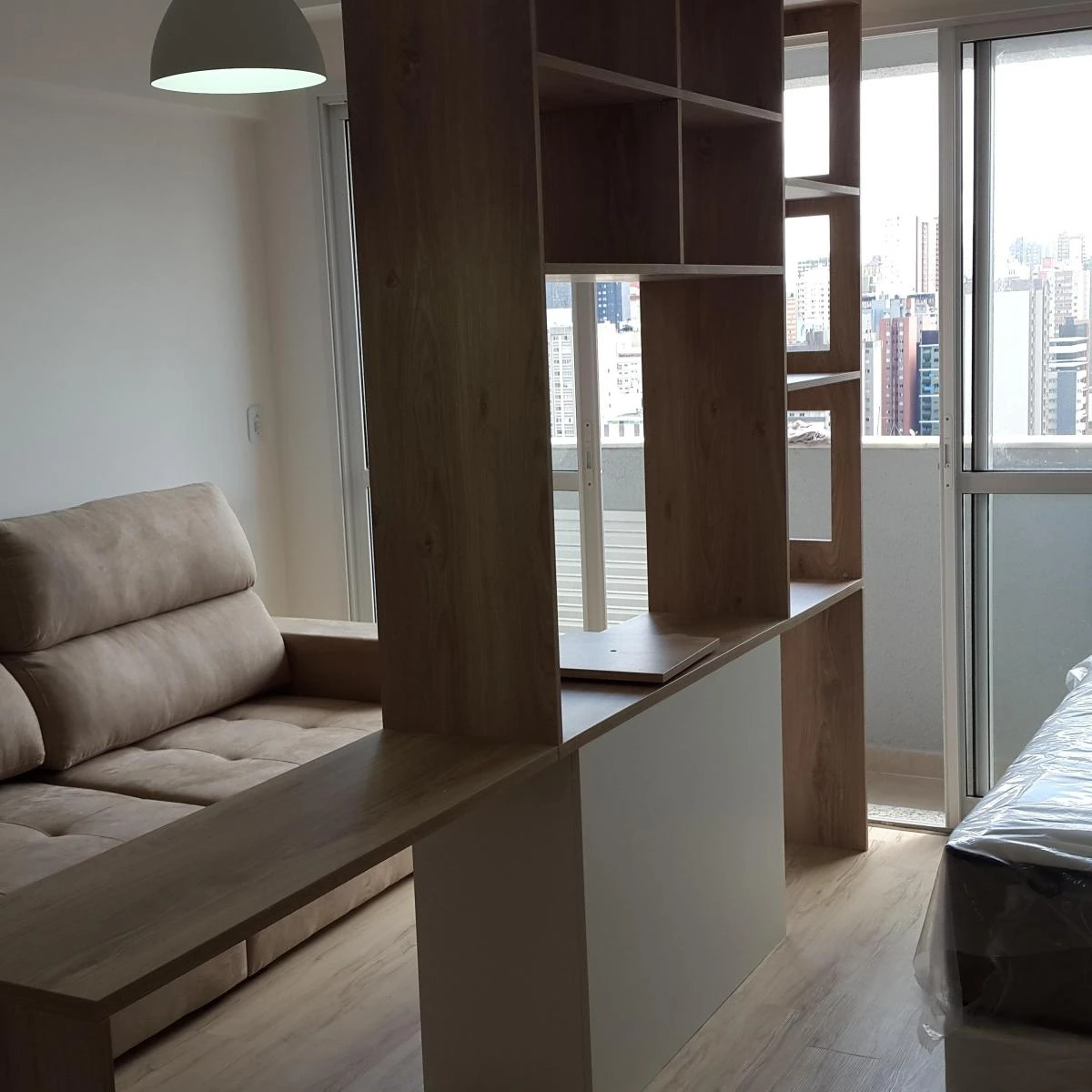 1 quarto e piso de madeira ou laminado: apartamento de 32 m² — photo 6