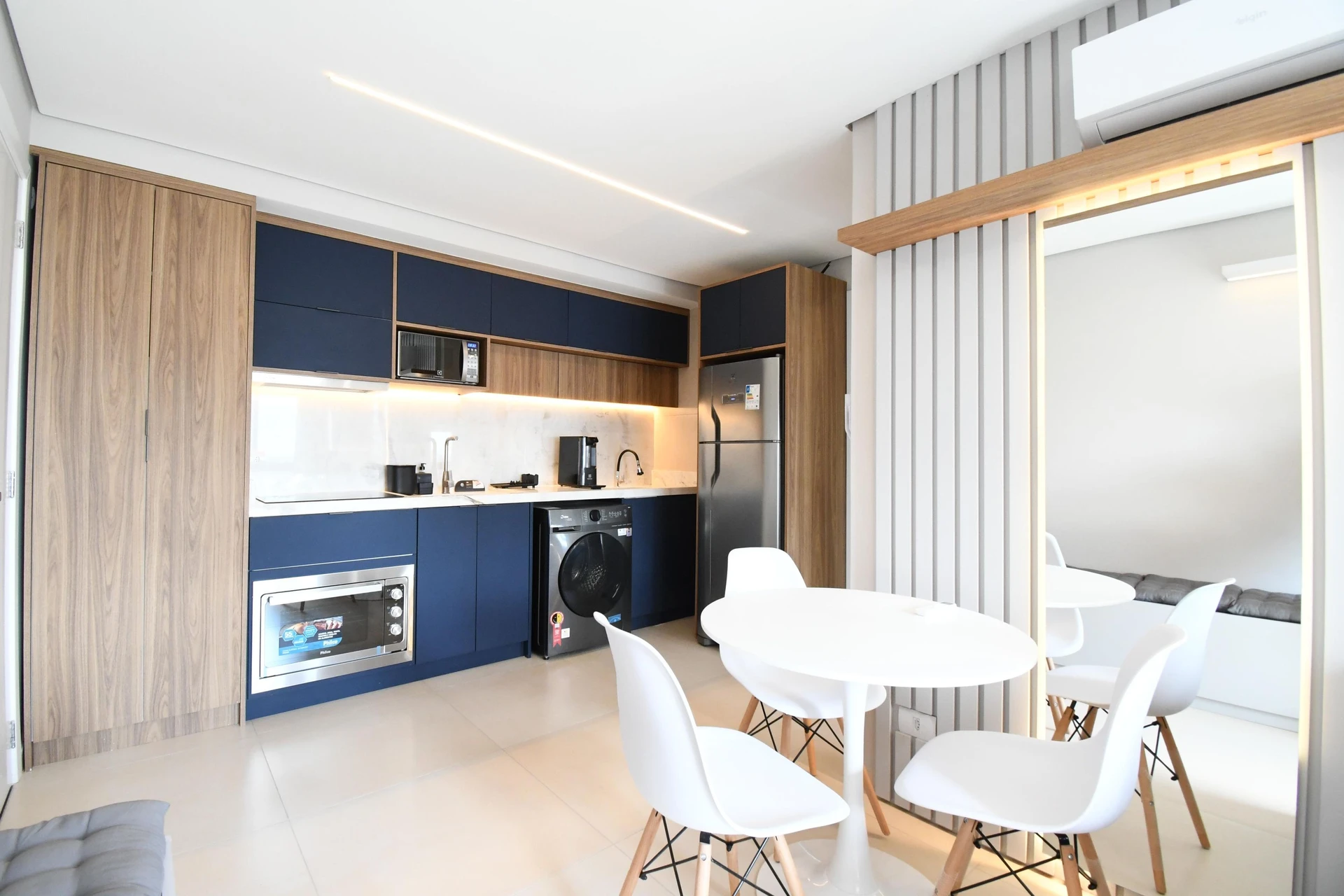 Furnished apartment, 47 m², with a washing machine — photo 4