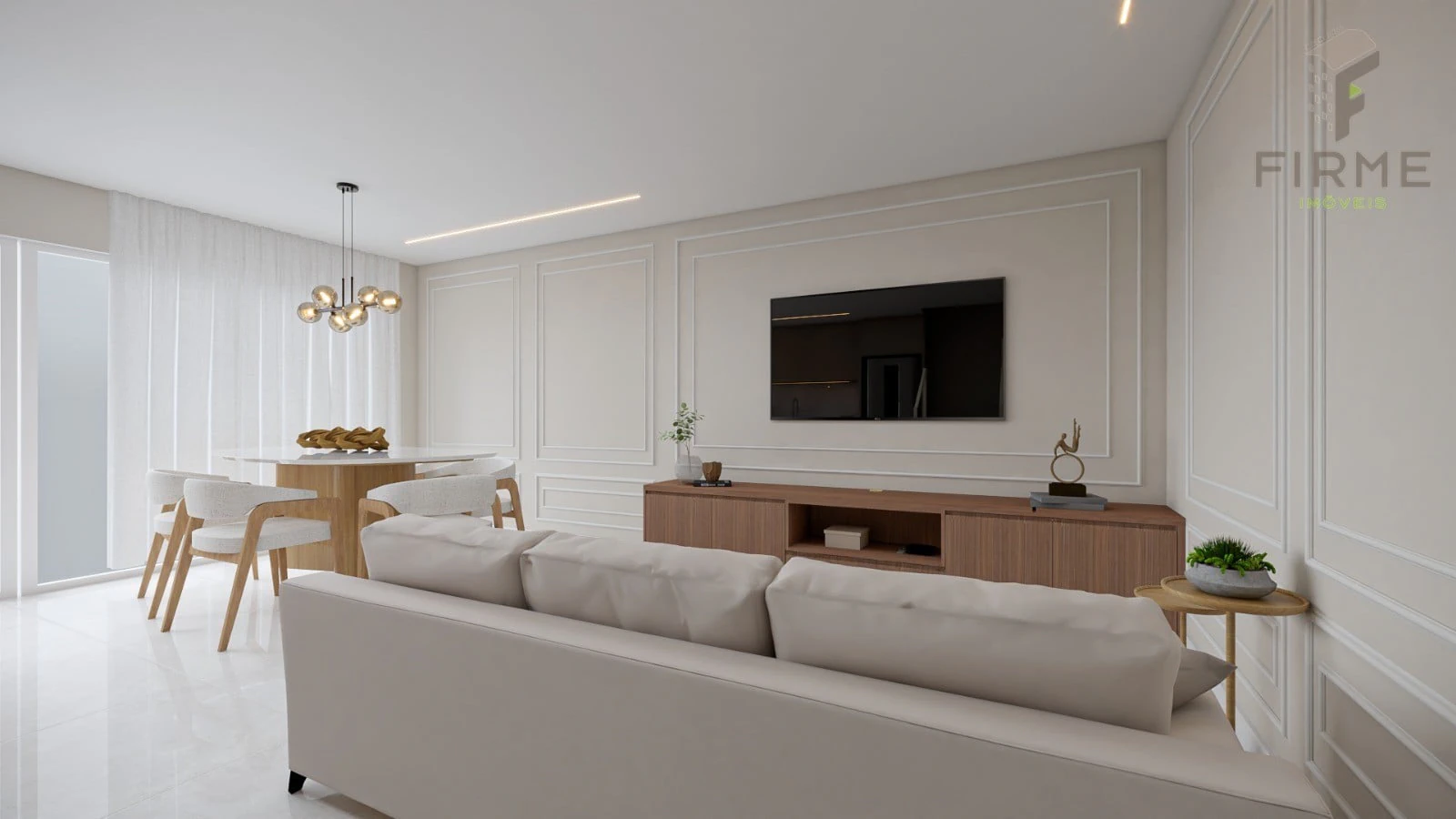 Furnished condo house with 3 bedrooms and 169 m²