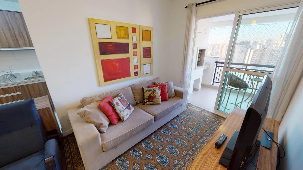 2-bedroom apartment with a washing machine in Curitiba — photo 4