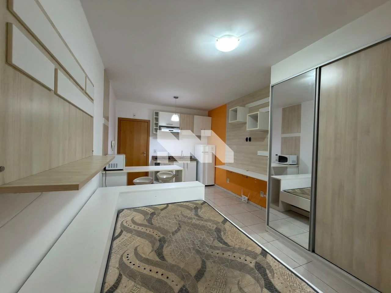 Home office in a one-bedroom apartment, 26 m²