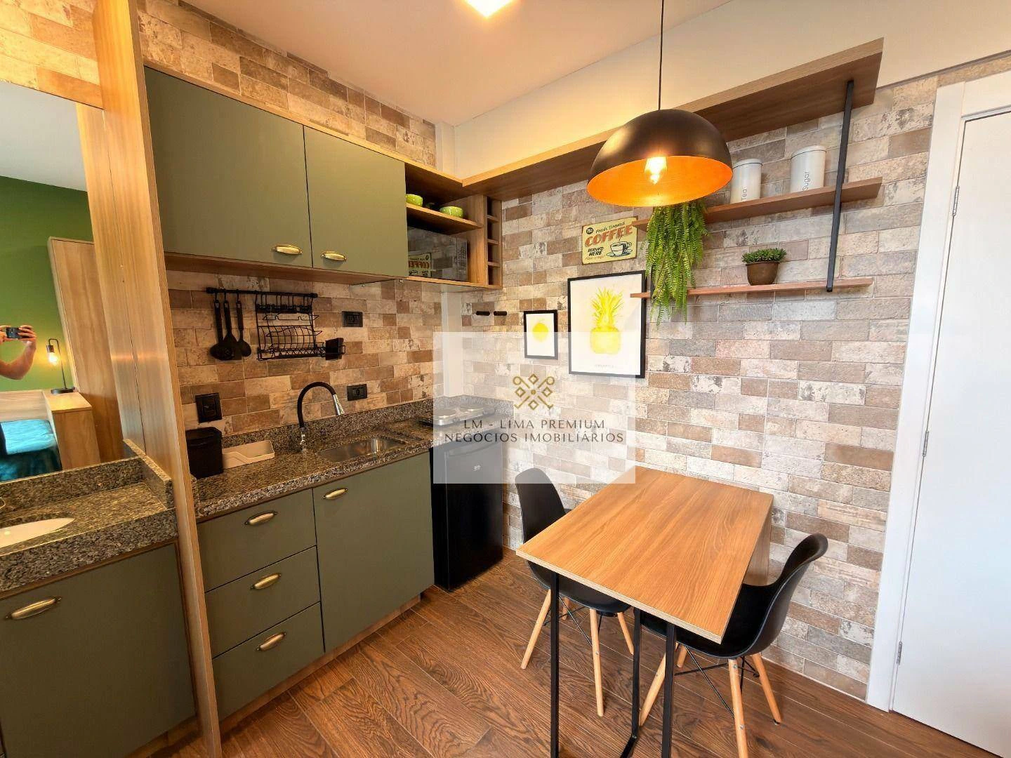 Furnished studio with 1 bedroom and 21 m² private BBQ — photo 2