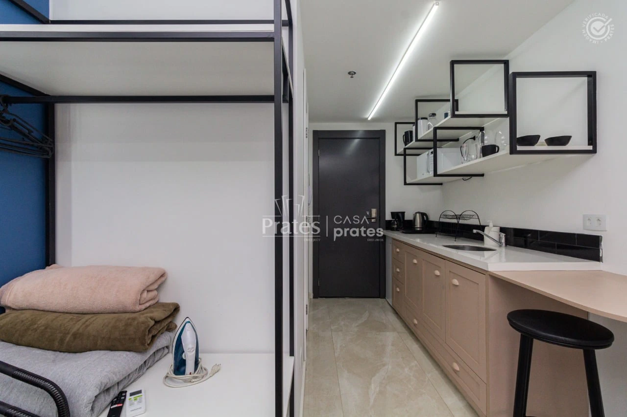 One-bedroom apartment with a washing machine in Curitiba — photo 23