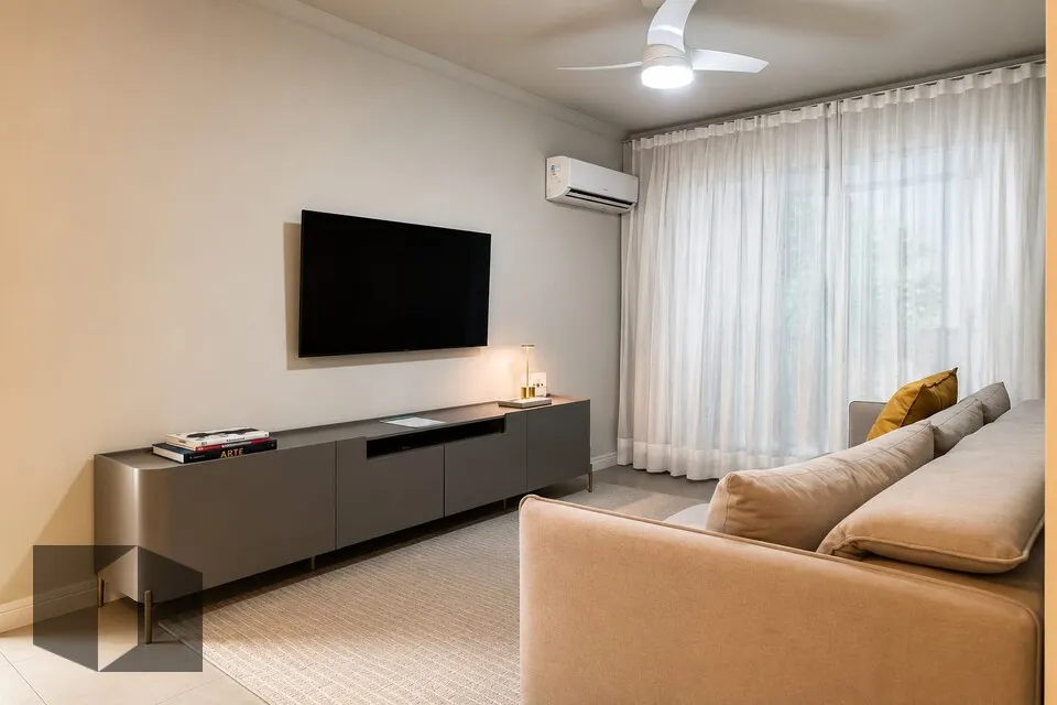 Furnished apartment with 2 bedrooms and 2 bathrooms