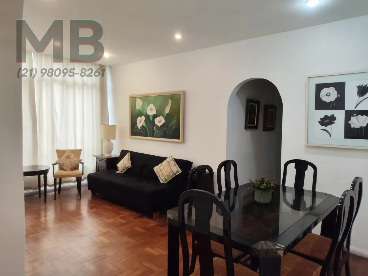 Furnished apartment, 84 m², with a washing machine — photo 4
