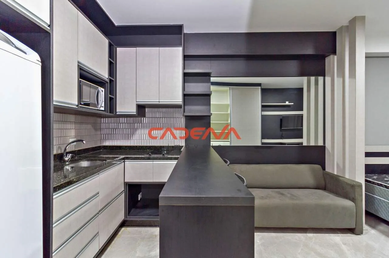 Furnished studio with open-plan kitchen and 1 bedroom — photo 9