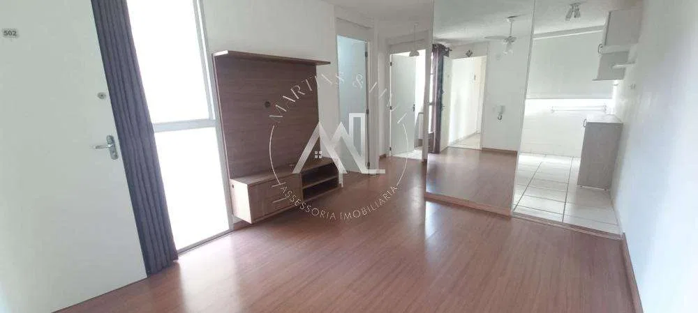 43 m² apartment with 2 bedrooms and 1 bathroom