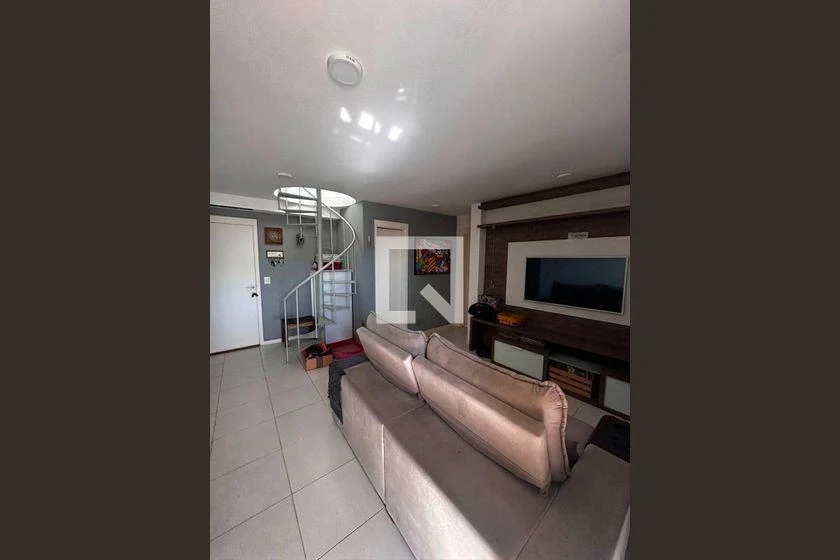 2-bedroom apartment in a building with a gym