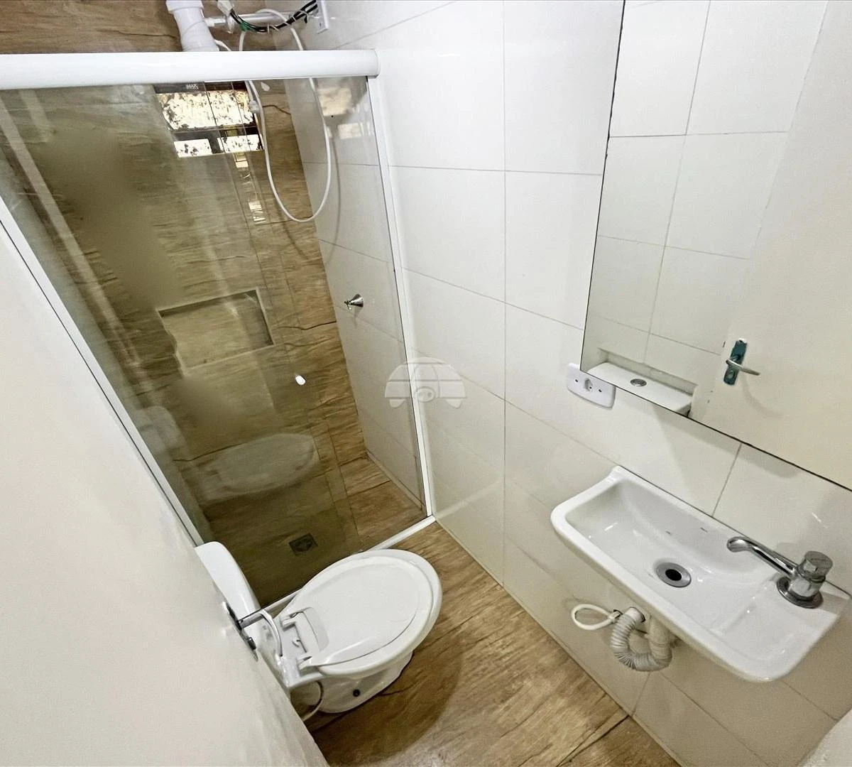 Wood or laminate floors in a 3-bedroom apartment, 48 m² — photo 12