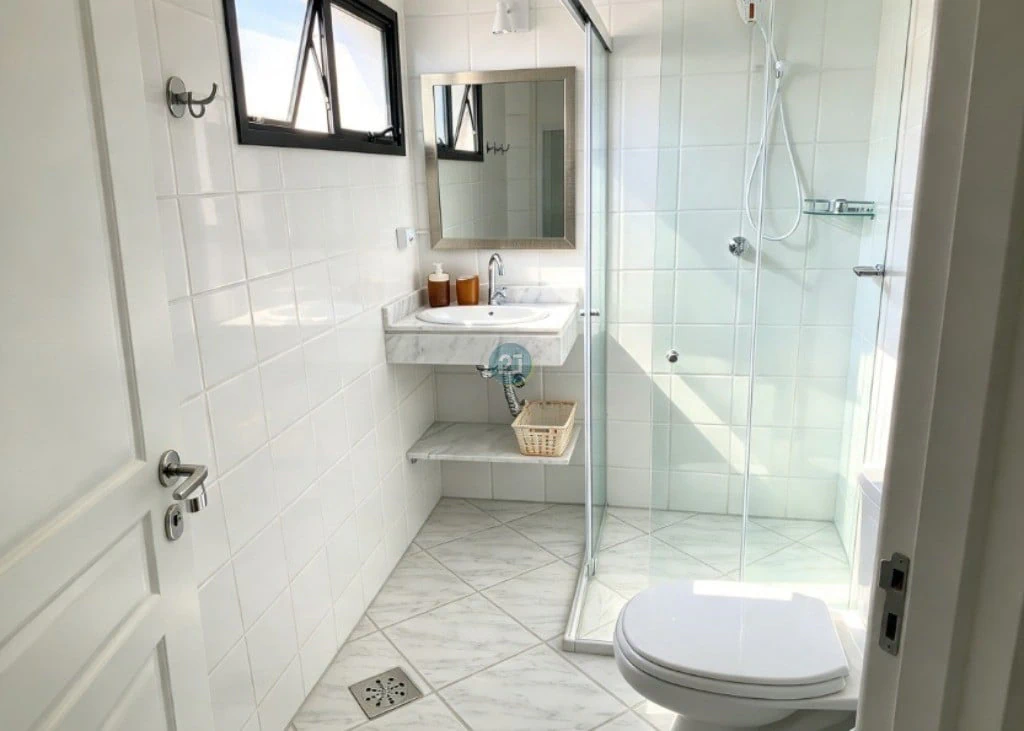 Glass-enclosed balcony in a 3-bedroom apartment, 98 m² — photo 9