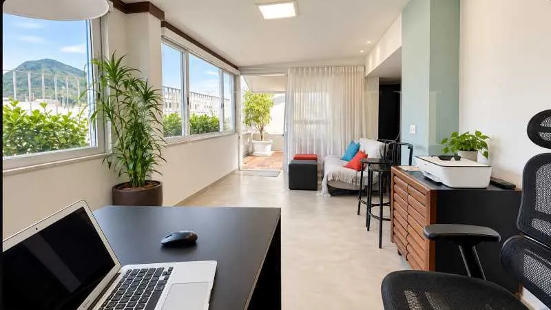 Balcony with a grill in a 3-bedroom apartment, 310 m² — photo 13