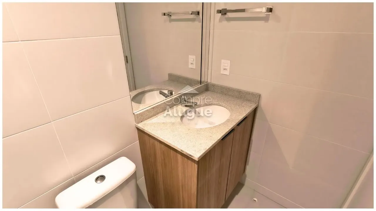 Apartamento mobiliado de 46 m² com 1 dormitório e 1 vaga