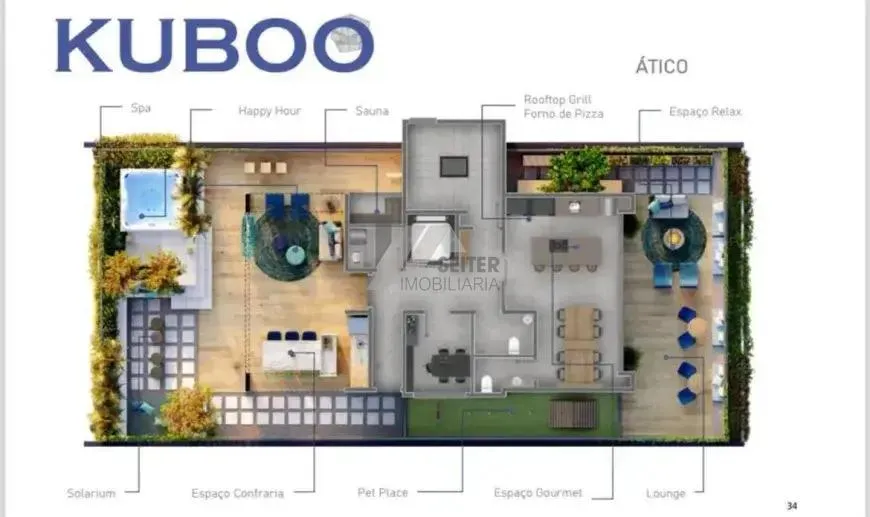 1-bedroom apartment with open-plan kitchen and parking
