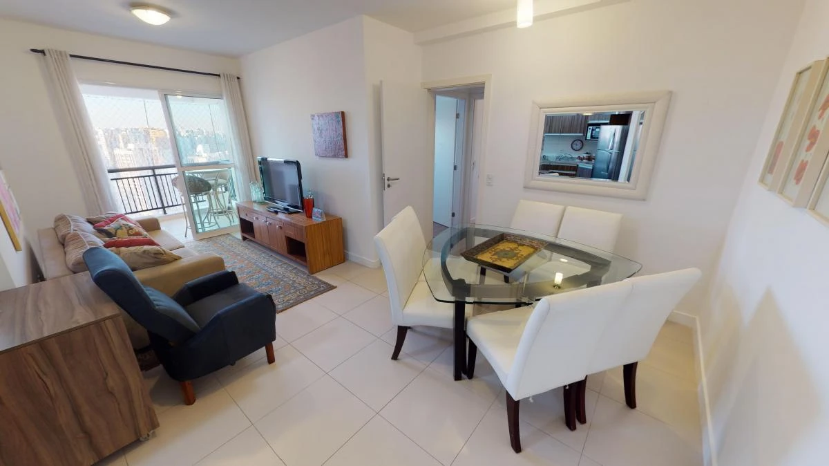 2-bedroom apartment with a washing machine in Curitiba — photo 9