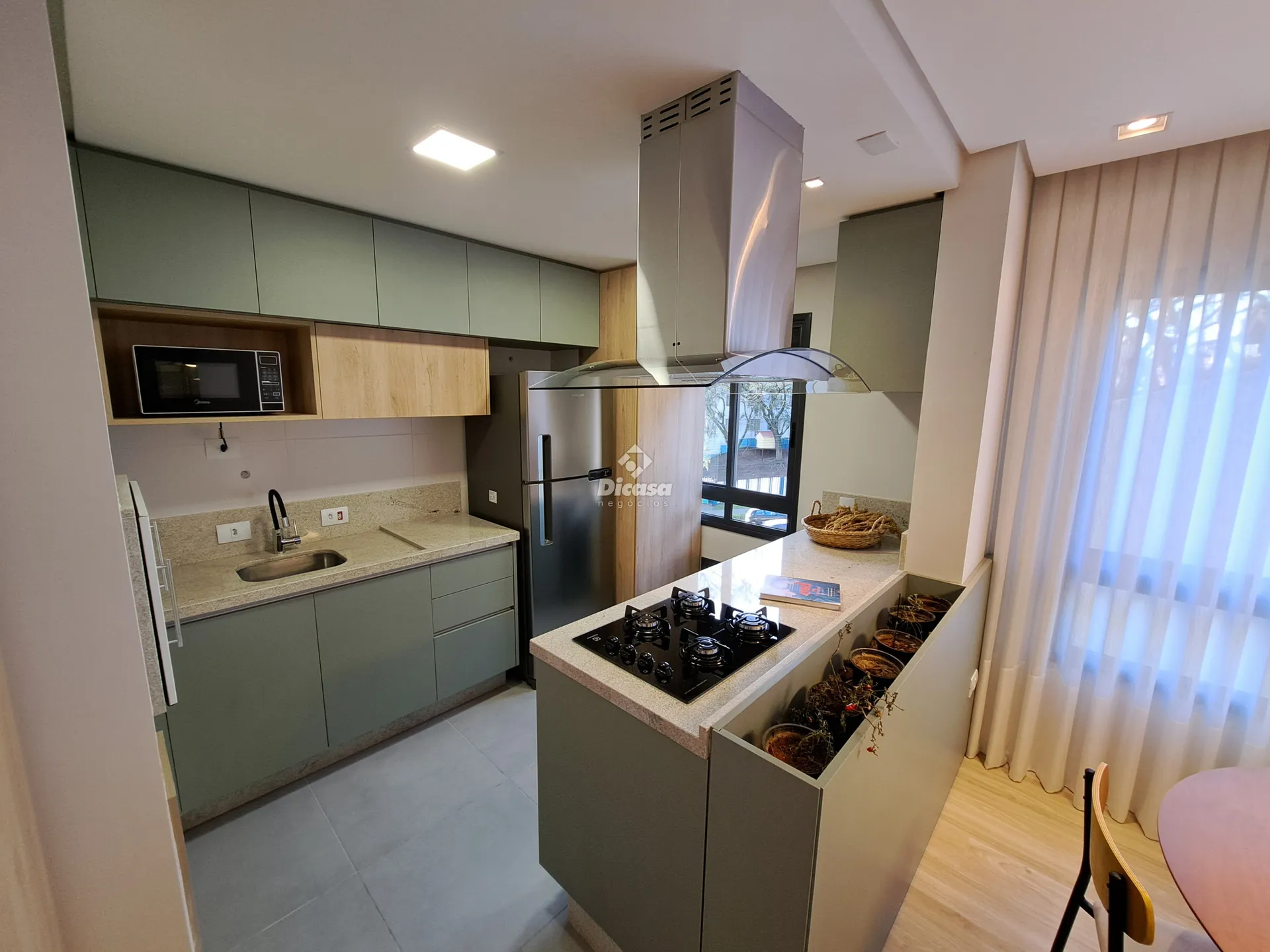 Glass-enclosed balcony in a 2-bedroom apartment, 68 m² — photo 2