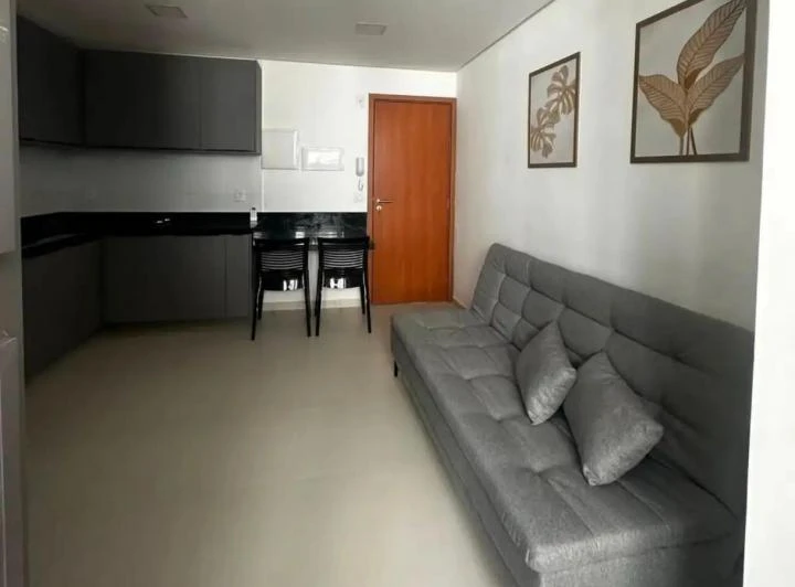 Apartamento para locação com cozinha integrada e 1 vaga