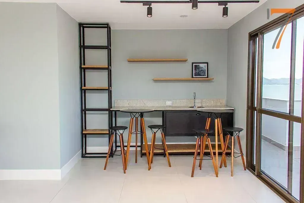 Furnished studio with 1 bedroom and balcony BBQ