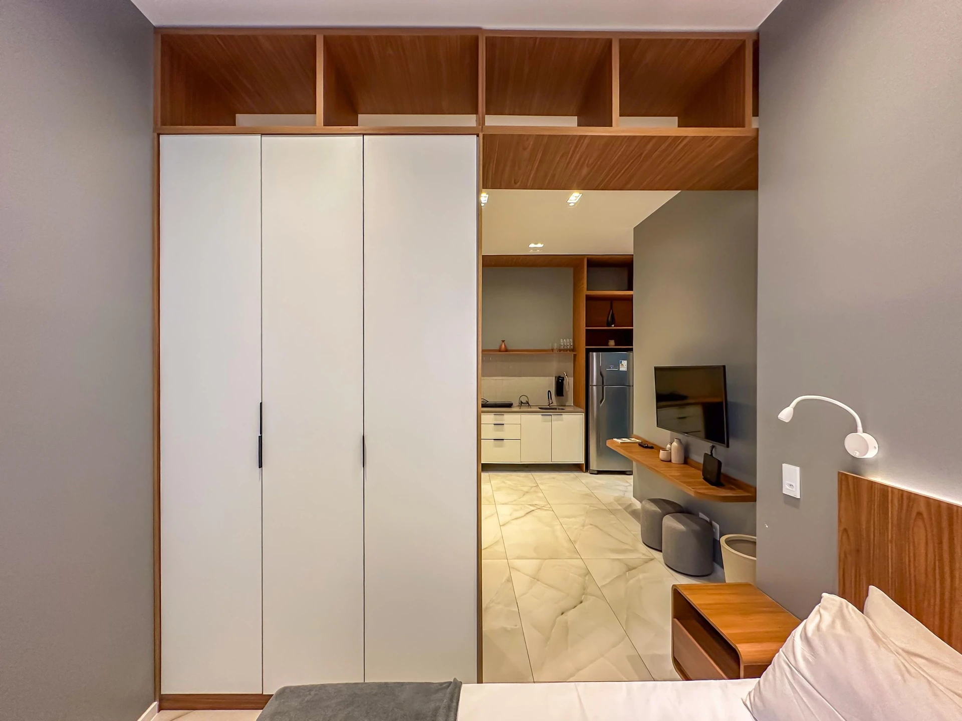 Monoambiente amueblado en edificio con gimnasio — photo 17