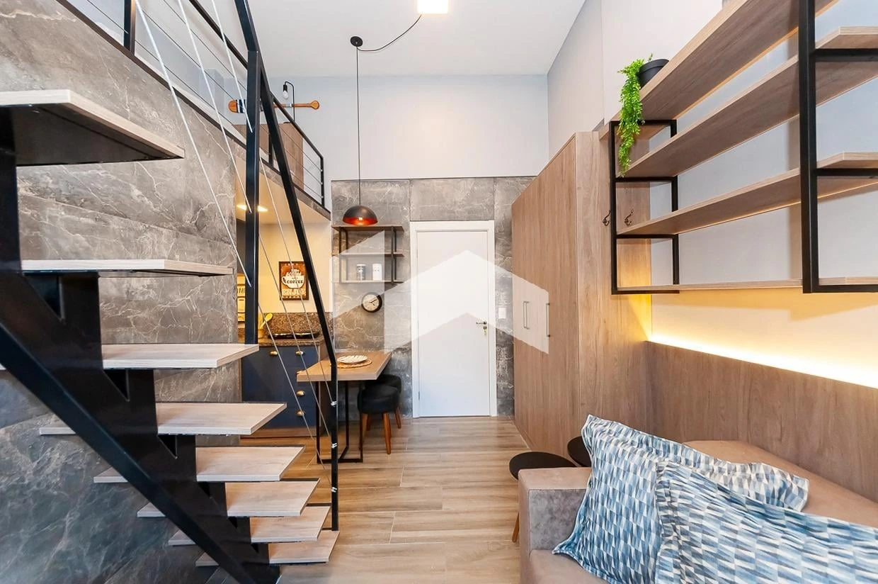 Furnished studio, 21 m², with wood or laminate floors — photo 13