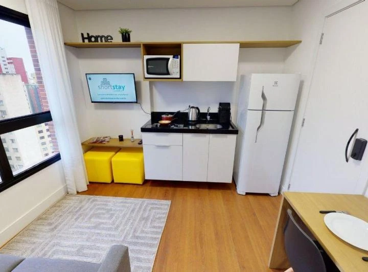 Apartamento mobiliado de 1 quarto com cozinha americana — photo 4