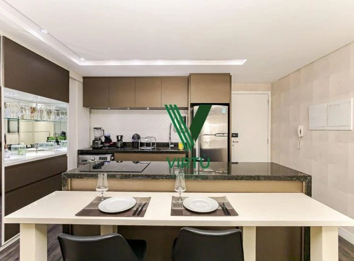 Furnished 1-bedroom apartment with an open-plan kitchen — photo 6
