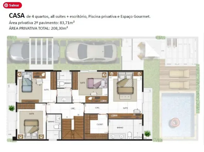 Balcony with a grill in a 5-bedroom house, 220 m² — photo 70