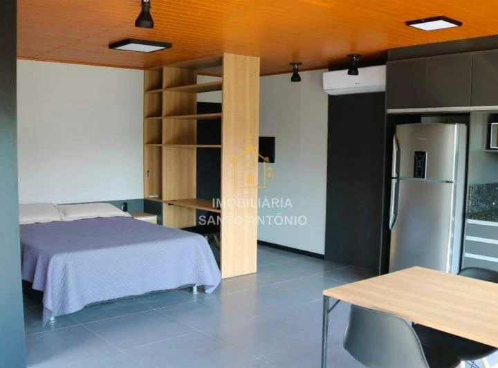 Apartamento studio de 40 m² com cozinha integrada e 1 quarto