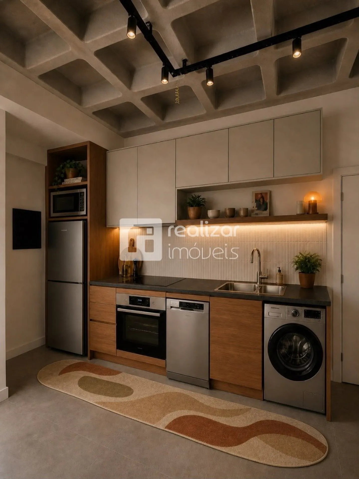 Furnished 1-bedroom apartment with open-plan kitchen — photo 2
