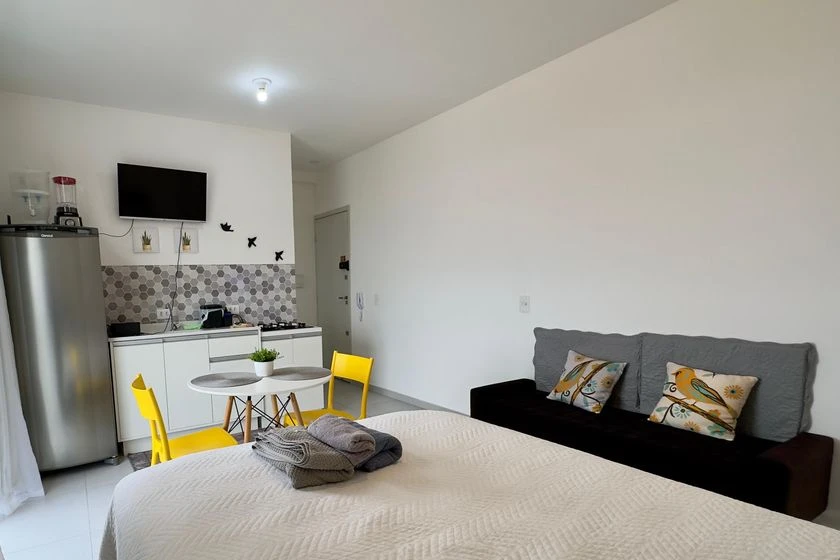 Furnished 1-bedroom apartment with 1 bathroom, no parking