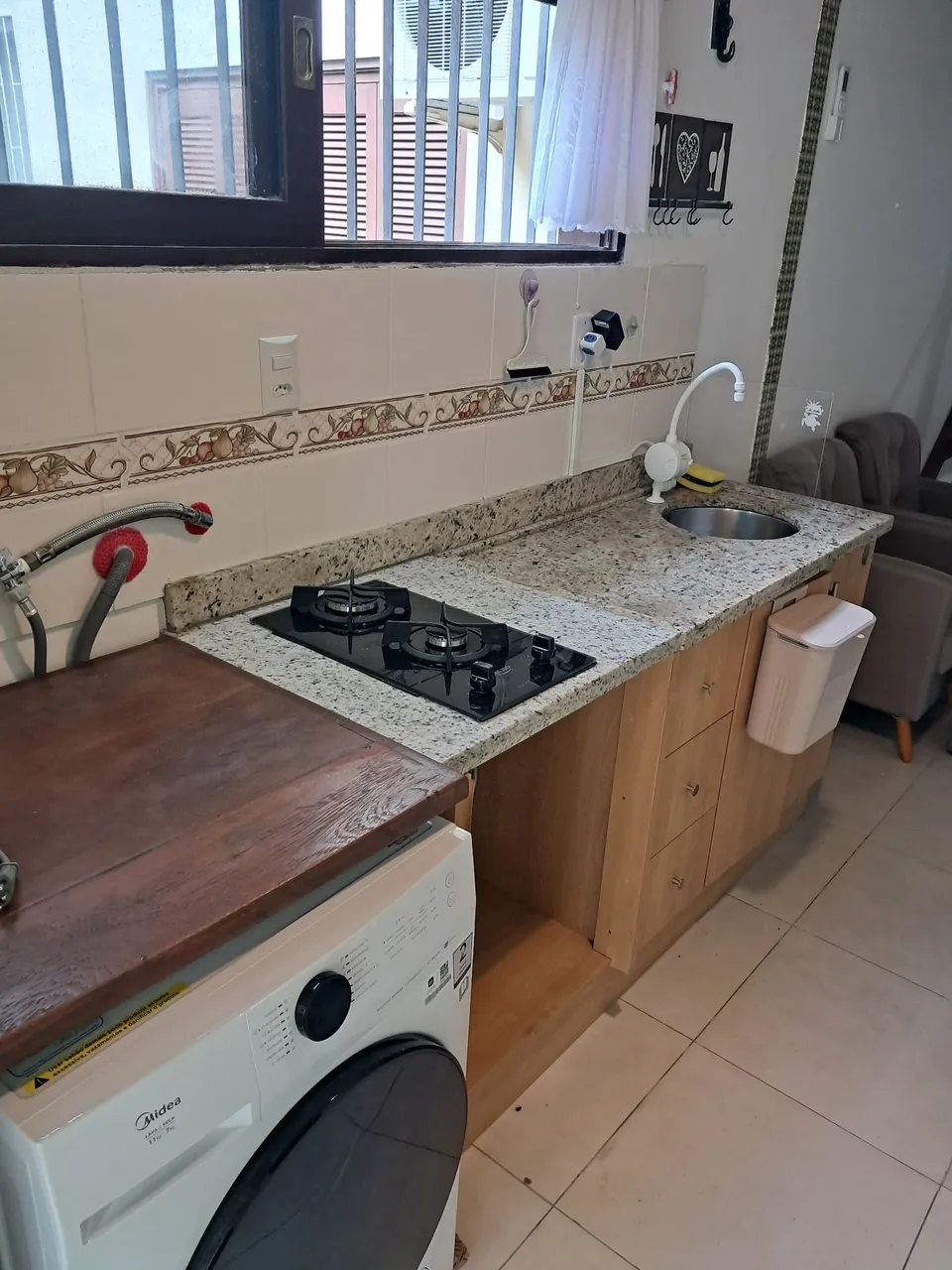Furnished studio, 25 m², with a washing machine — photo 4