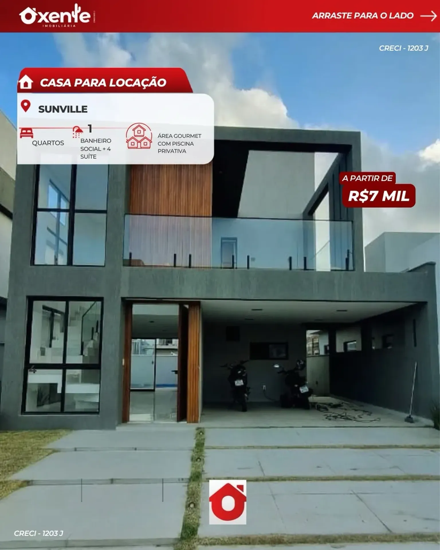 4-bedroom house with a grill on the balcony