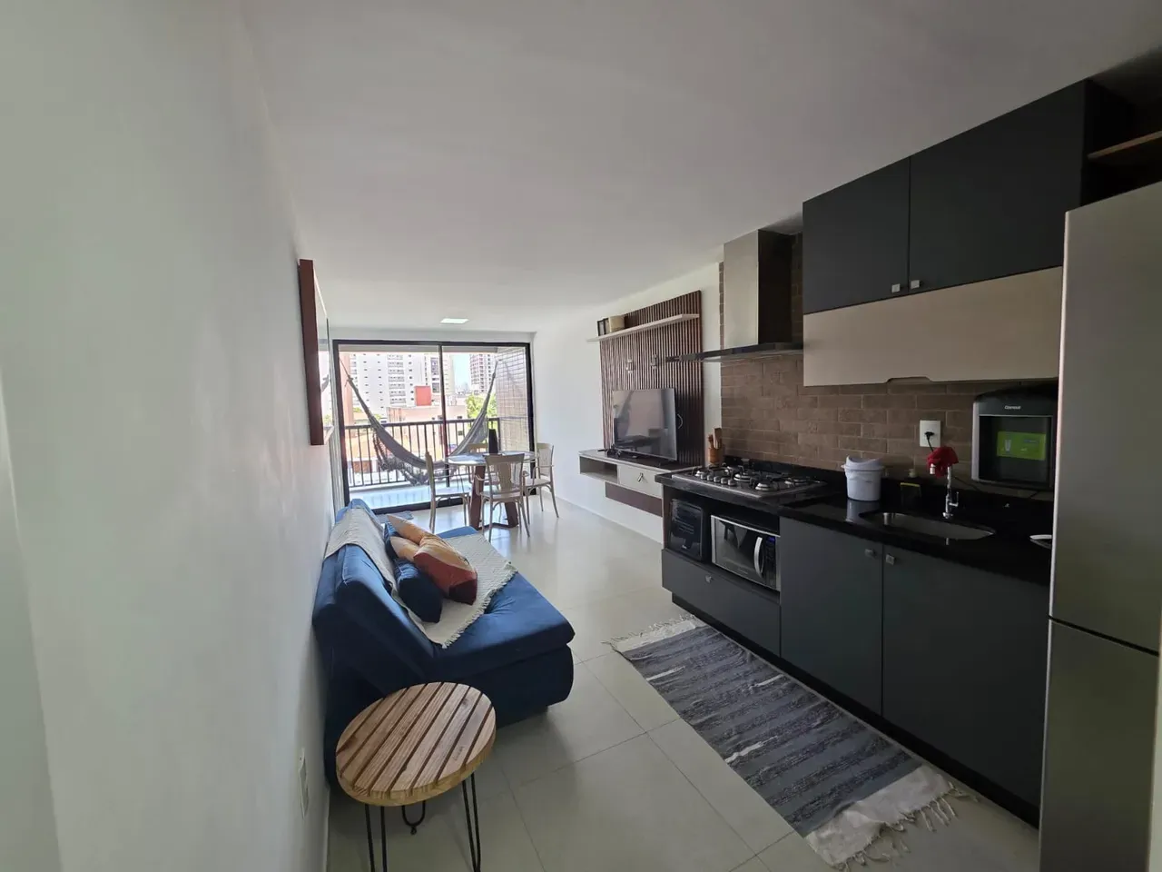 Furnished 110 m² apartment with open-plan kitchen — photo 15