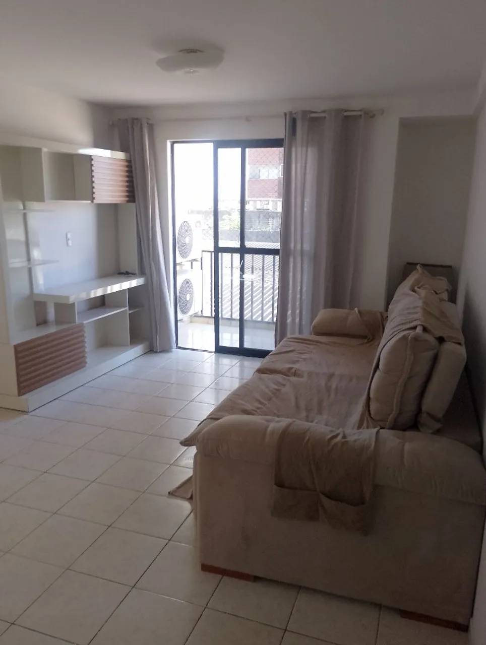 2-bedroom apartment in a building with a gym