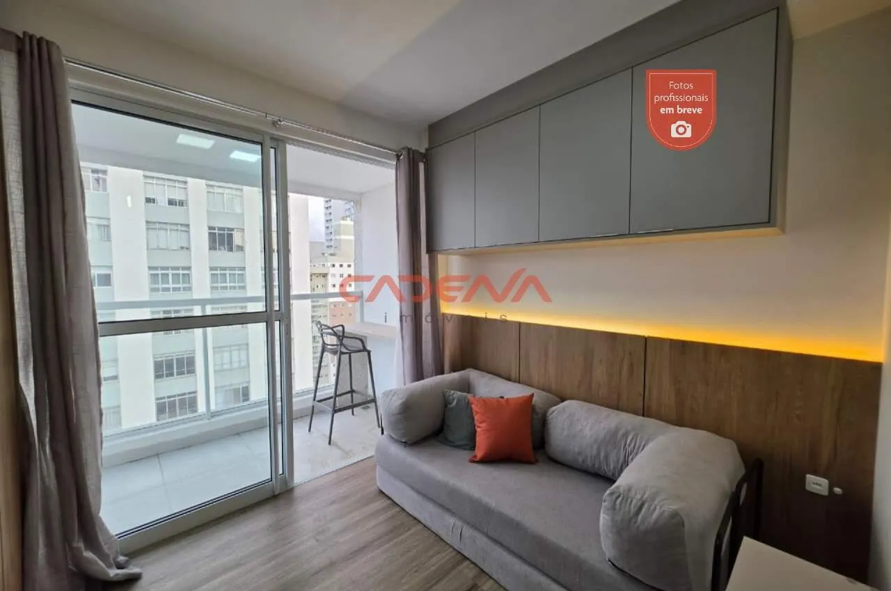 43 m² studio with balcony, 1 bedroom and 1 bath