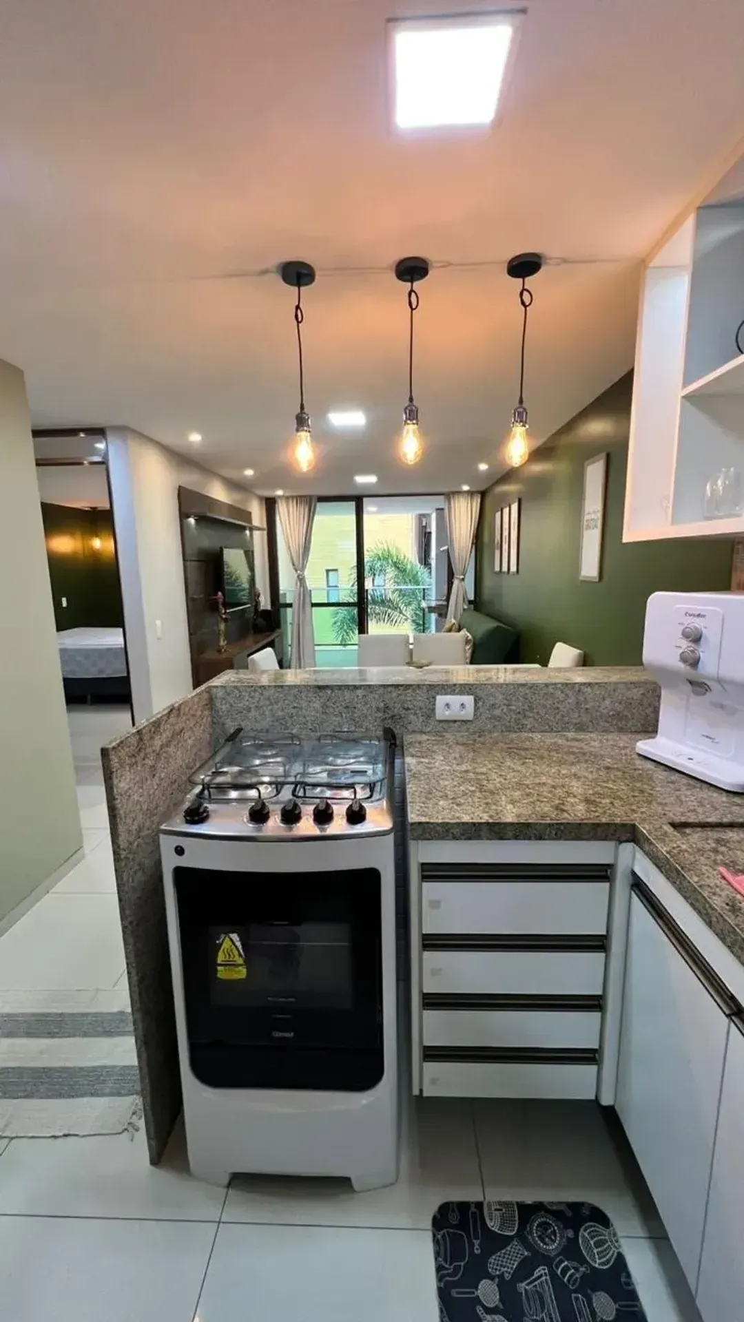Apartamento de 77 m² com 2 vagas e 2 quartos