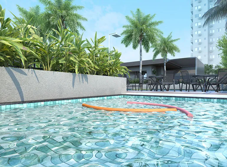 Furnished apartment with open-air pool and 1 bedroom — photo 32
