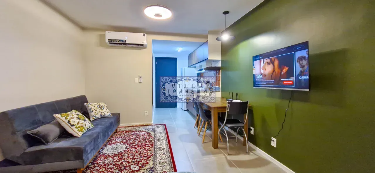 Apartamento amueblado de 1 dormitorio con terraza