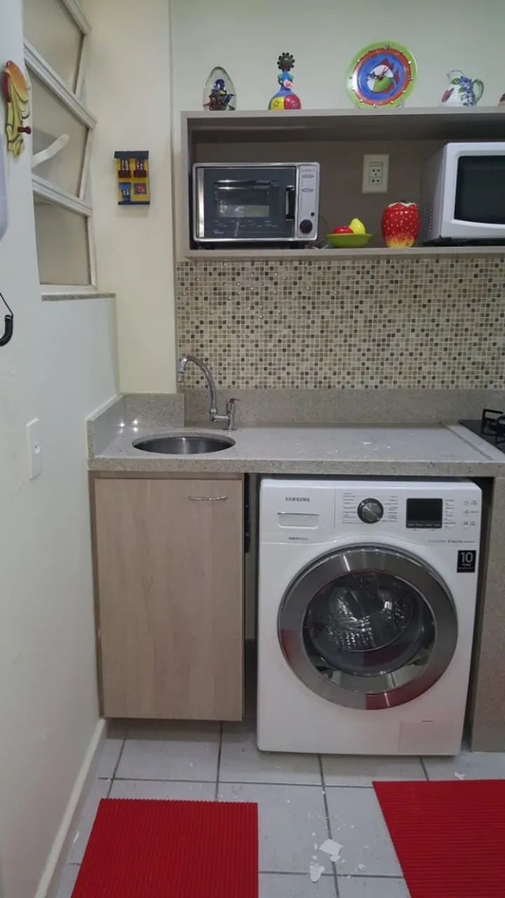 Monoambiente, 33 m², con lavadora