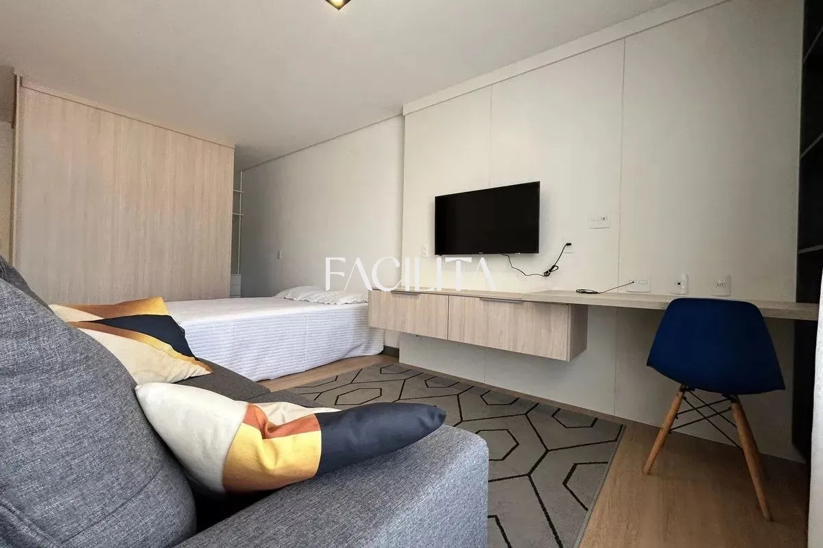 Furnished studio 50 m² with balcony and open-plan kitchen — photo 6
