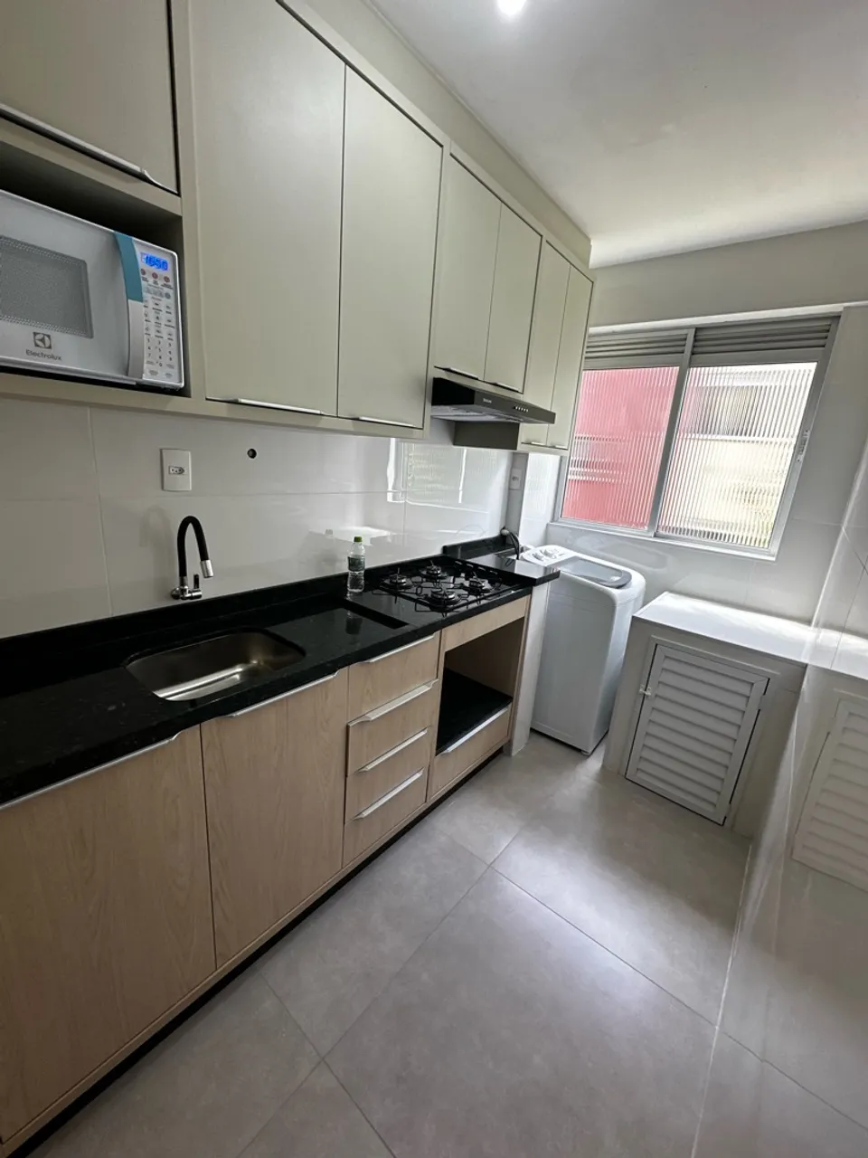 Washing machine in a 2-bedroom apartment, 49 m²