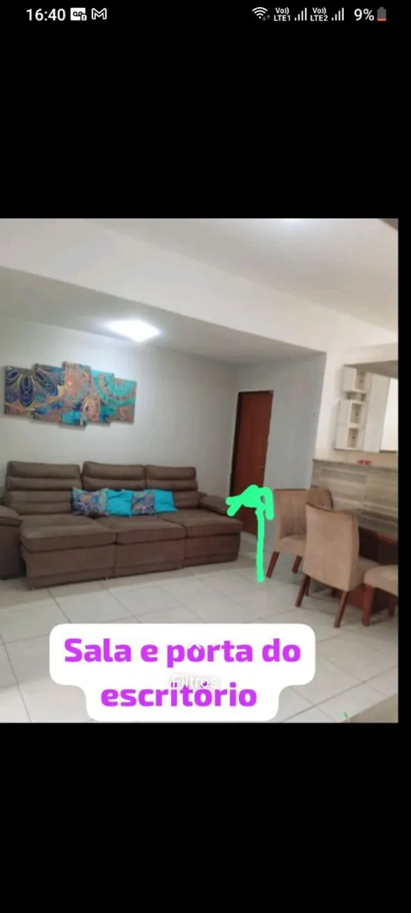 House to rent with 3 bedrooms and closed kitchen