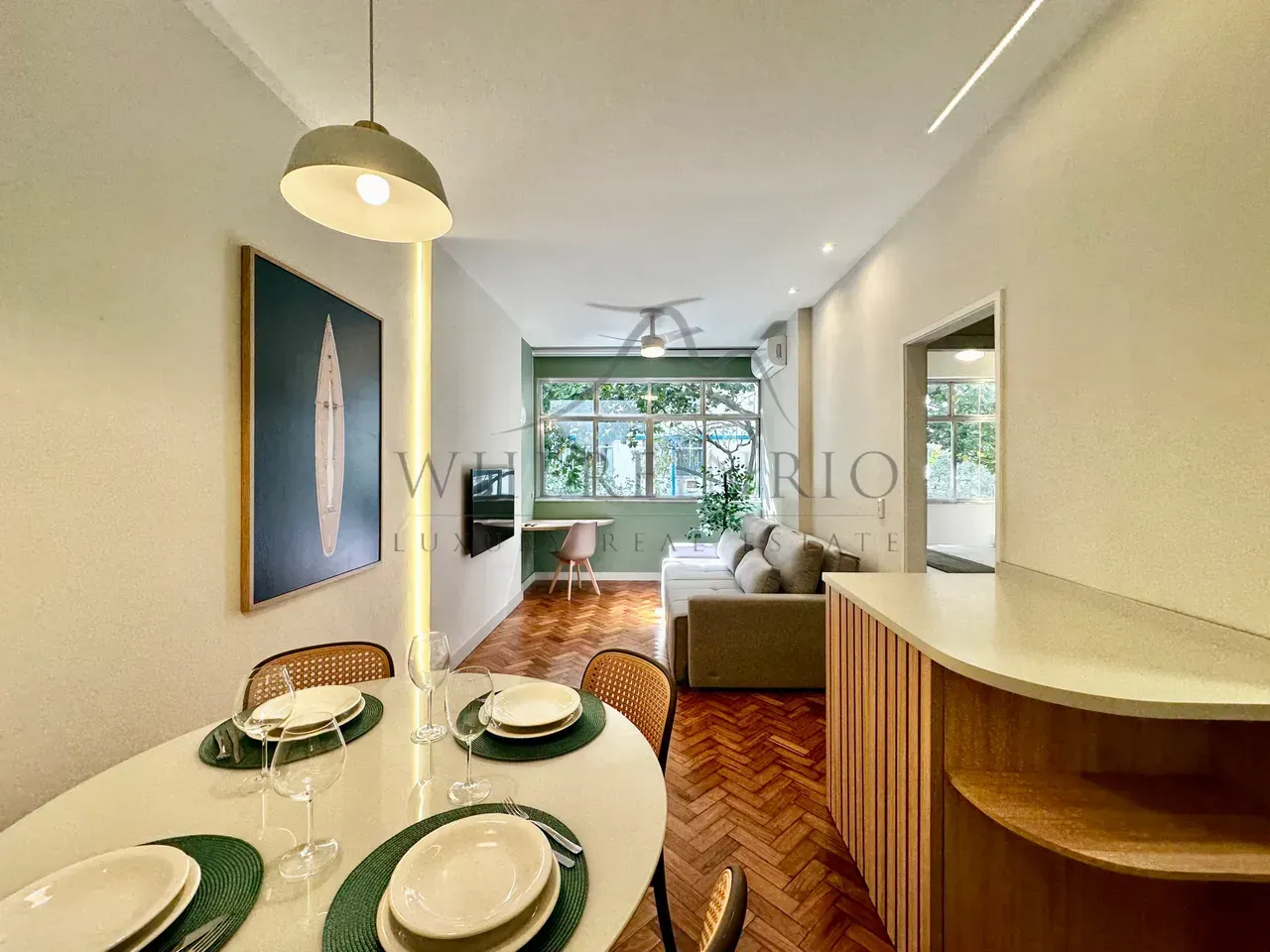 Furnished 1-bedroom apartment with open kitchen — photo 15