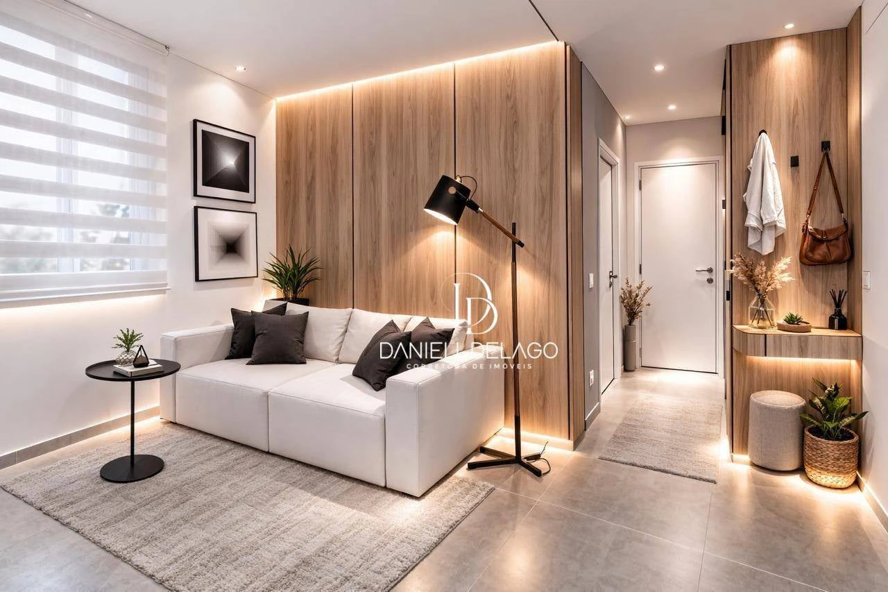 One-bedroom apartment with a washing machine in Curitiba — photo 3