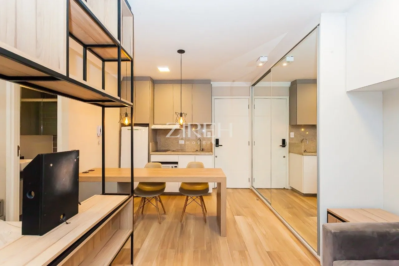 One-bedroom apartment with a grill on the balcony
