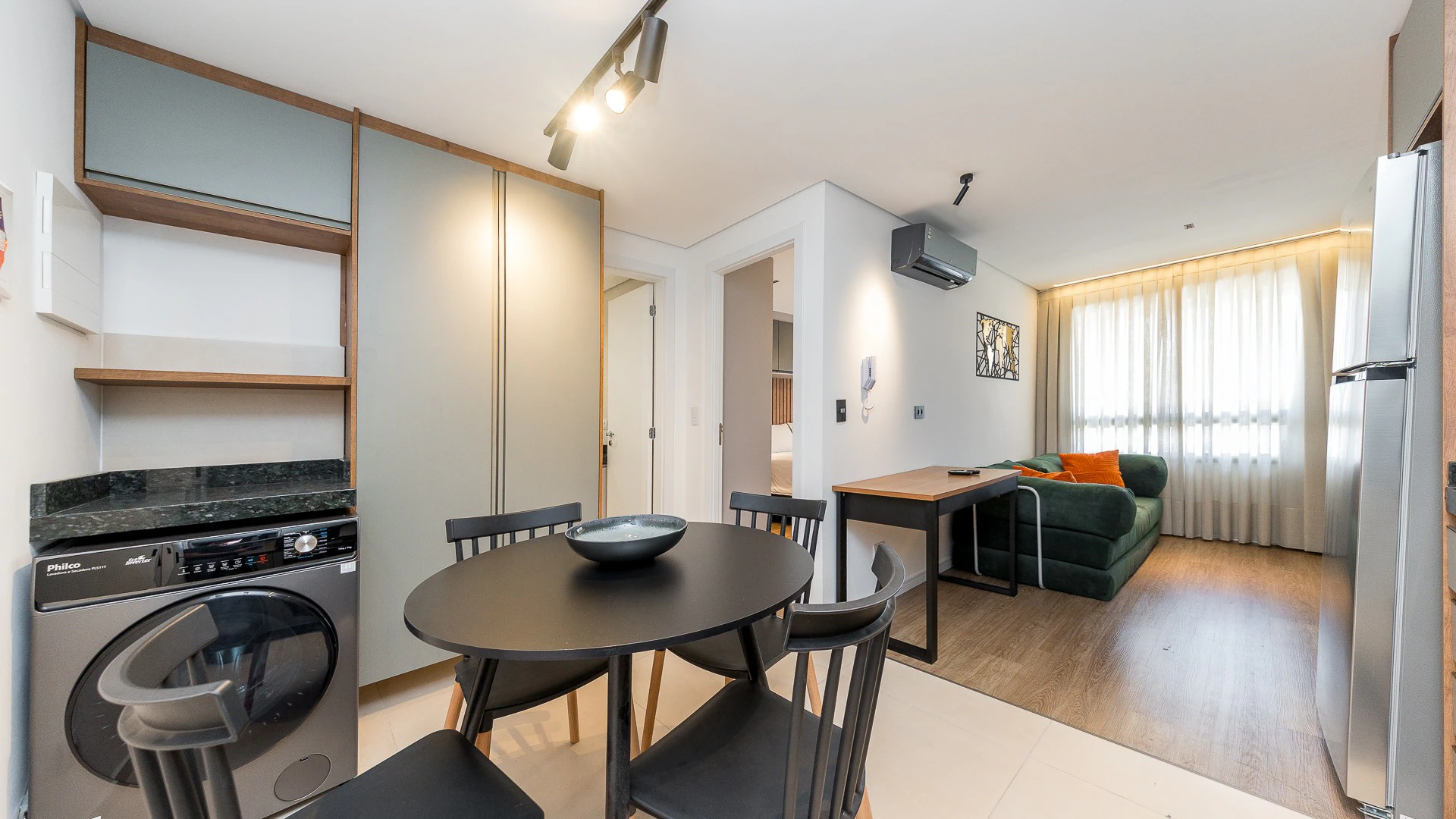 Apartamento mobiliado de 1 quarto com ar-condicionado — photo 3