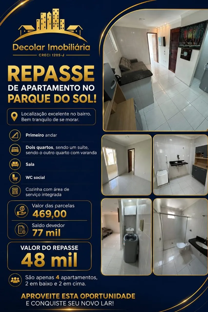 Furnished apartment with 2 bedrooms and 2 bathrooms