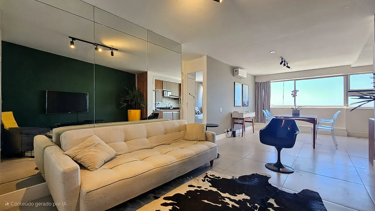 Furnished 52 m² apartment with an open-plan kitchen